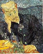 Portrait of Dr. Gachet was painted in June, Vincent Van Gogh